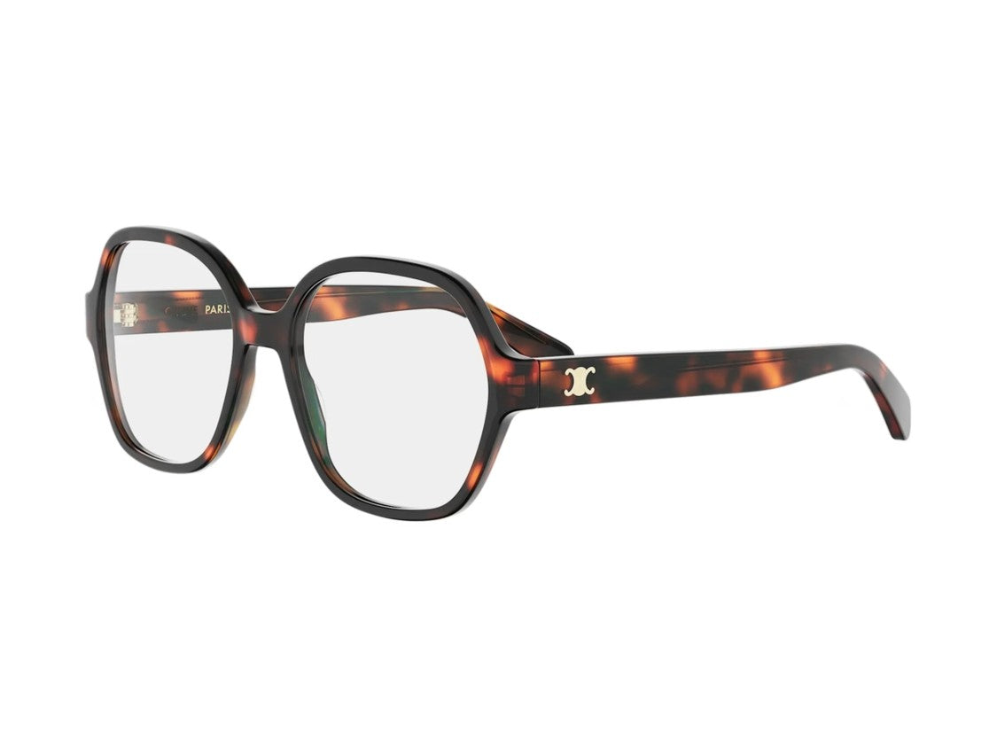 Celine Tortoiseshell Cl50185i Oversized Square Eyeglasses
