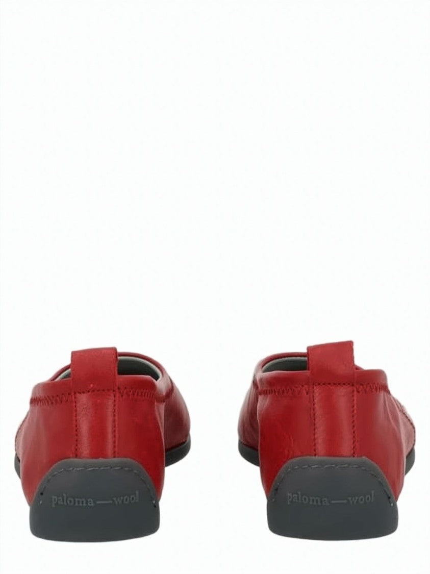 Paloma Wool Vibrant Red Leather Paloma Wool Flats