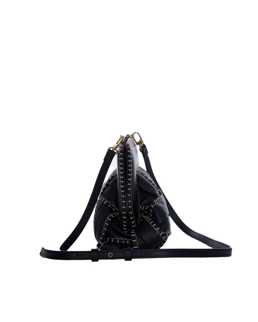 Themoirè Black Tia Trim Handbag