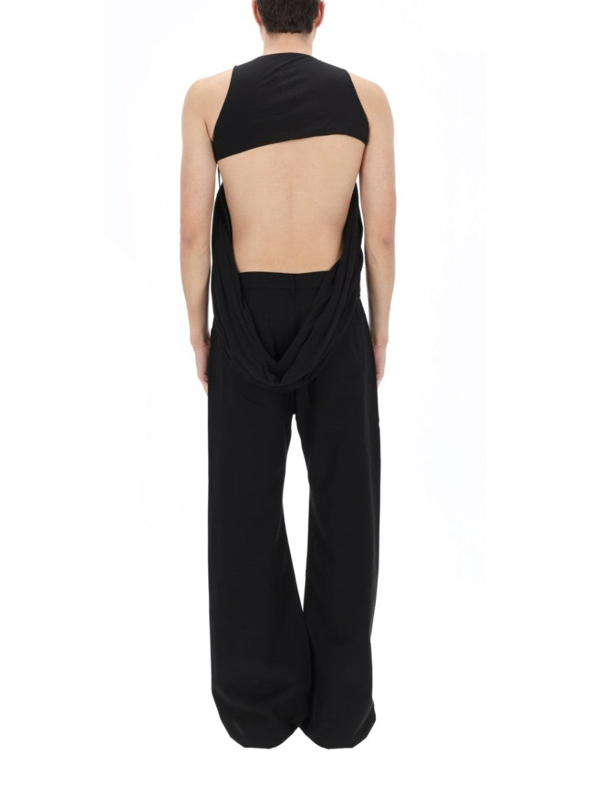 Drkshdw By Rick Owens Harness Draped Hanging Tank Top