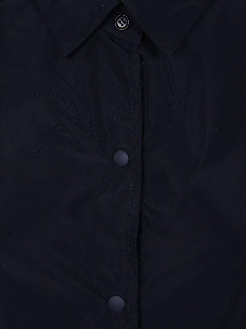 Aspesi Black Slim Fit Hidden Button Shirt