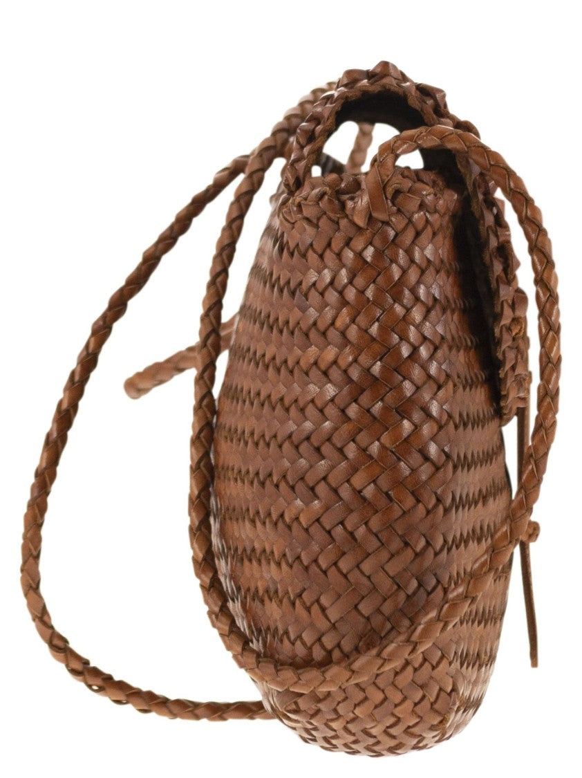 Dragon Mini City Bag - Woven Leather Bag