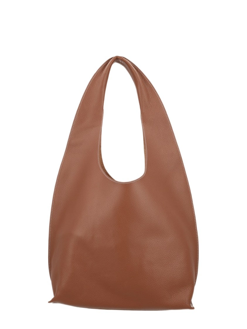 A.P.C. Borsa Tote 'Le Neige Clou' In Textured Cowskin Leather