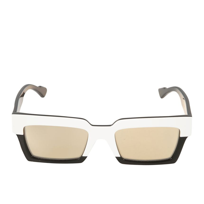 Kador Smart Bold Rectangular Black And White Sunglasses