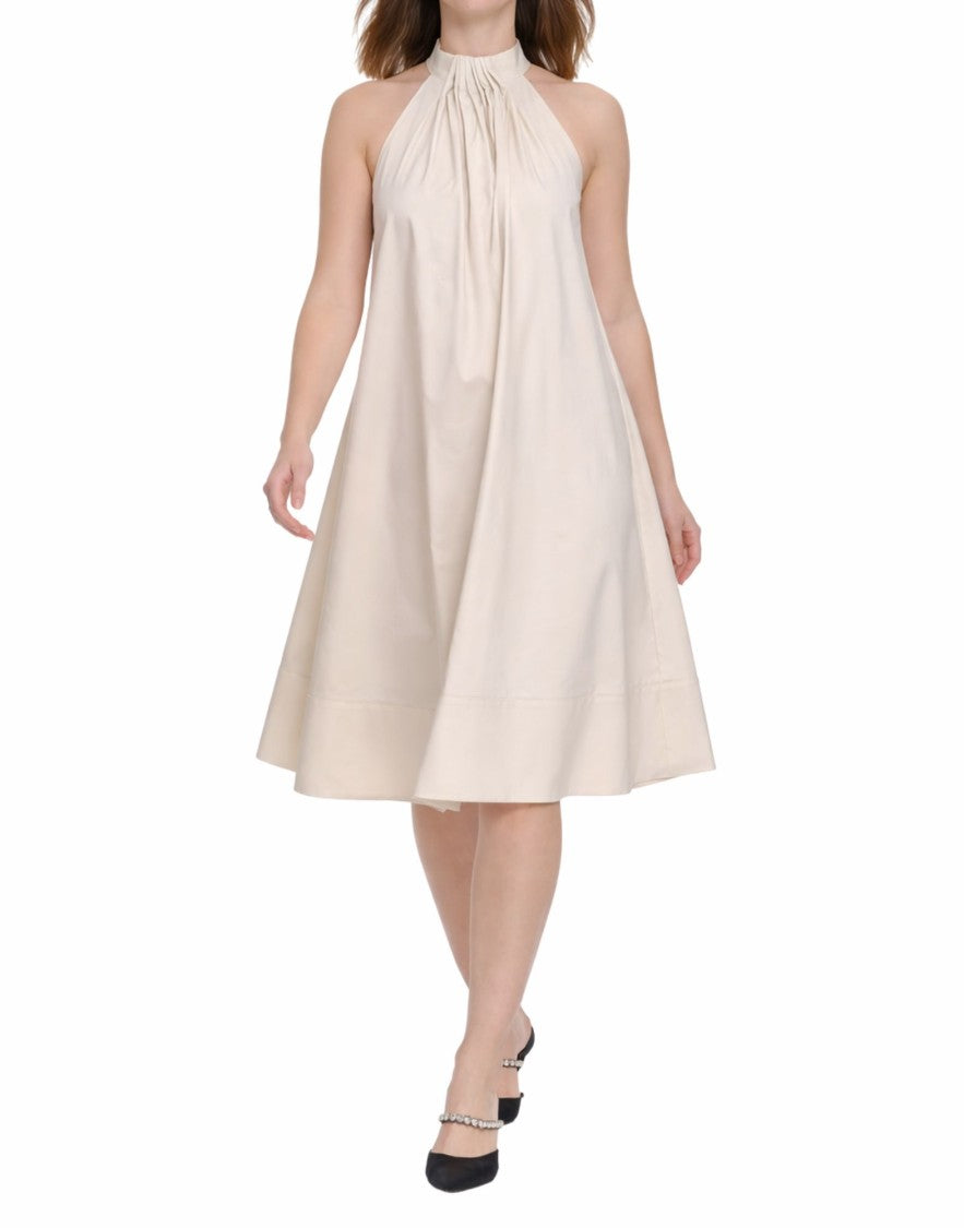 Hira Beige Cropped Wide-Leg Pants