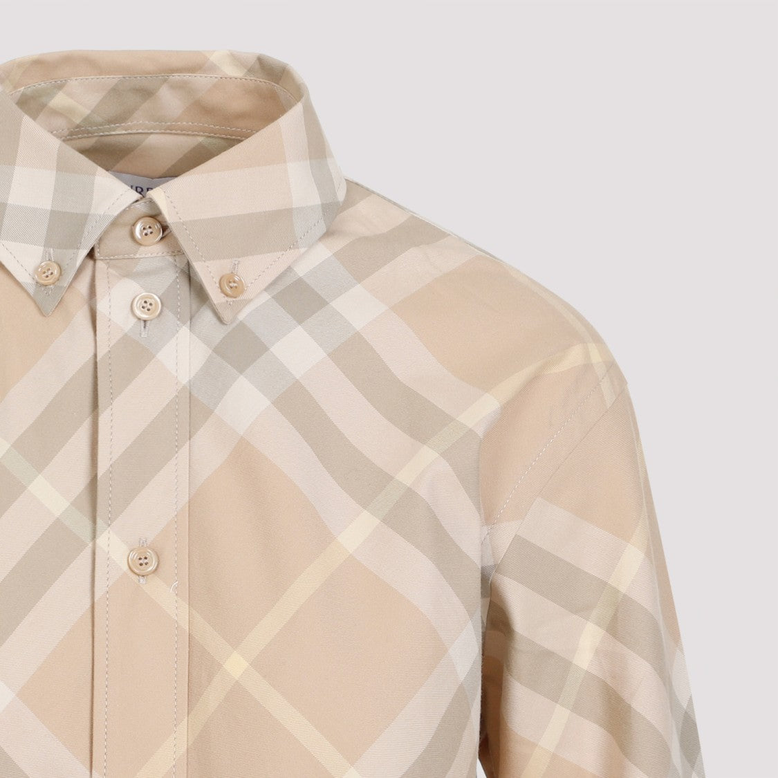 Burberry Flax Beige Cotton Shirt