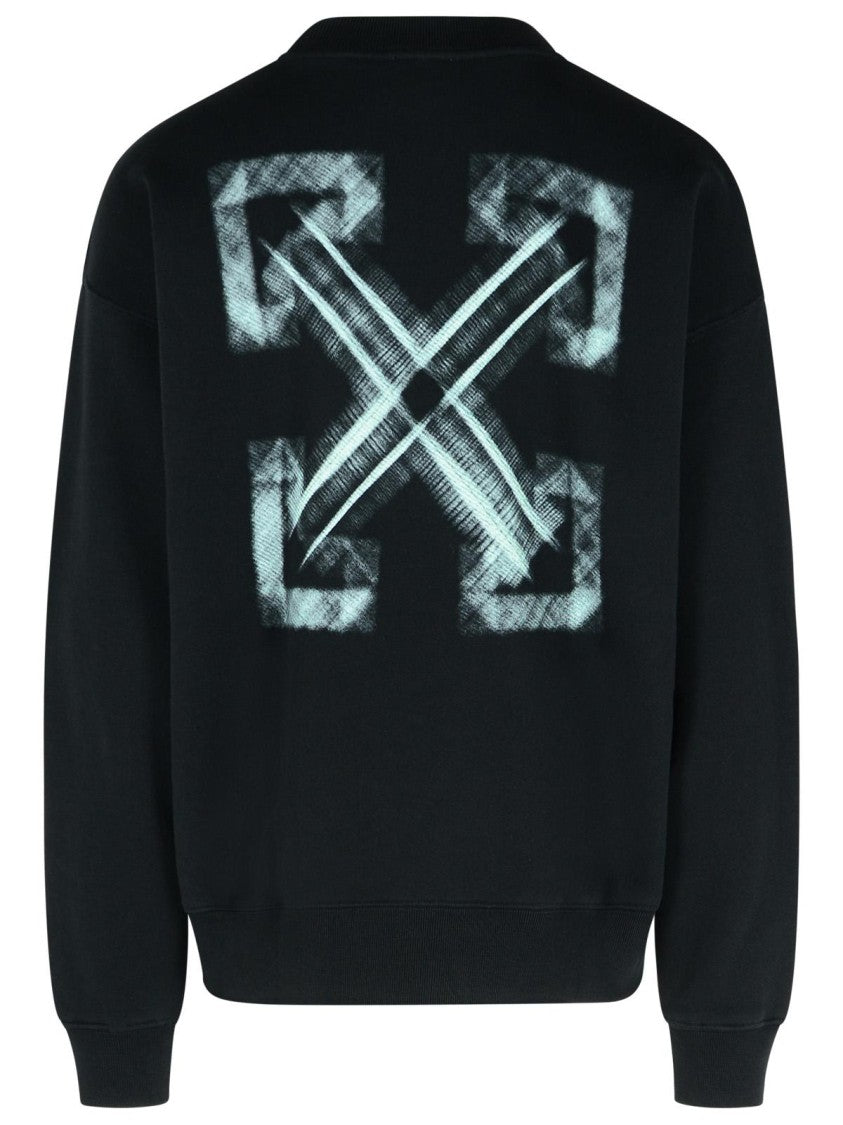 Off-White 'Vibe Arrow' Black Cotton Sweatshirt