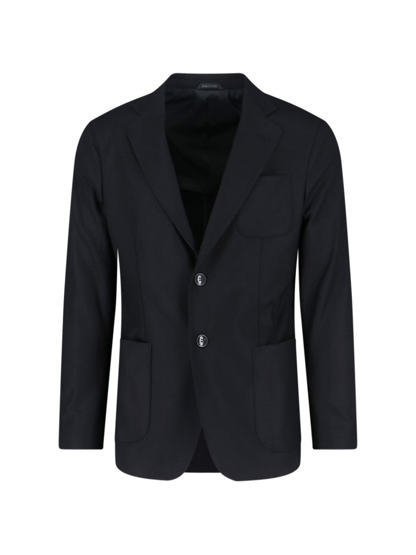Giorgio Armani Structured Black Jacket With Minimalist Design