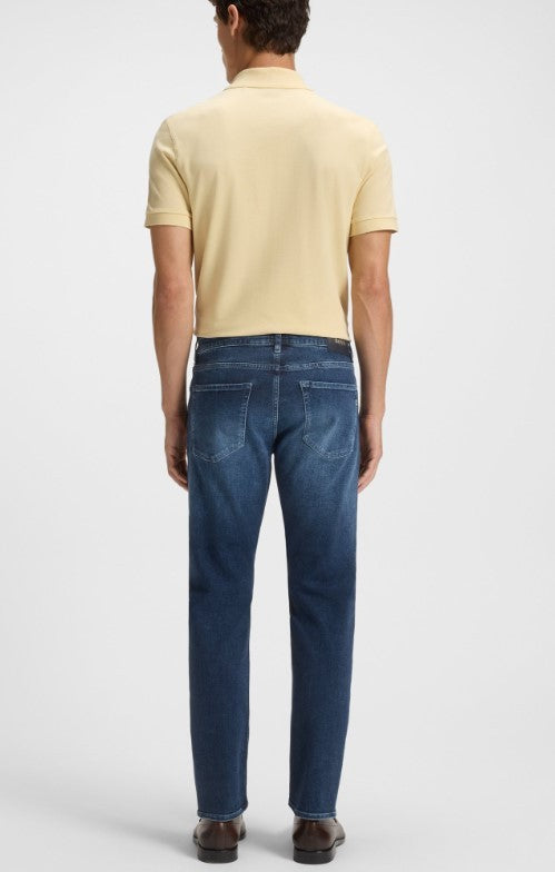 Boss Slim-Leg Blue Jeans With Five-Pocket Design