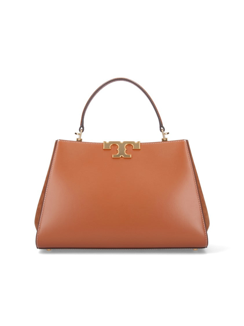 Tory Burch "Eleonor" Large Shoulder Bag, In Brown Leather