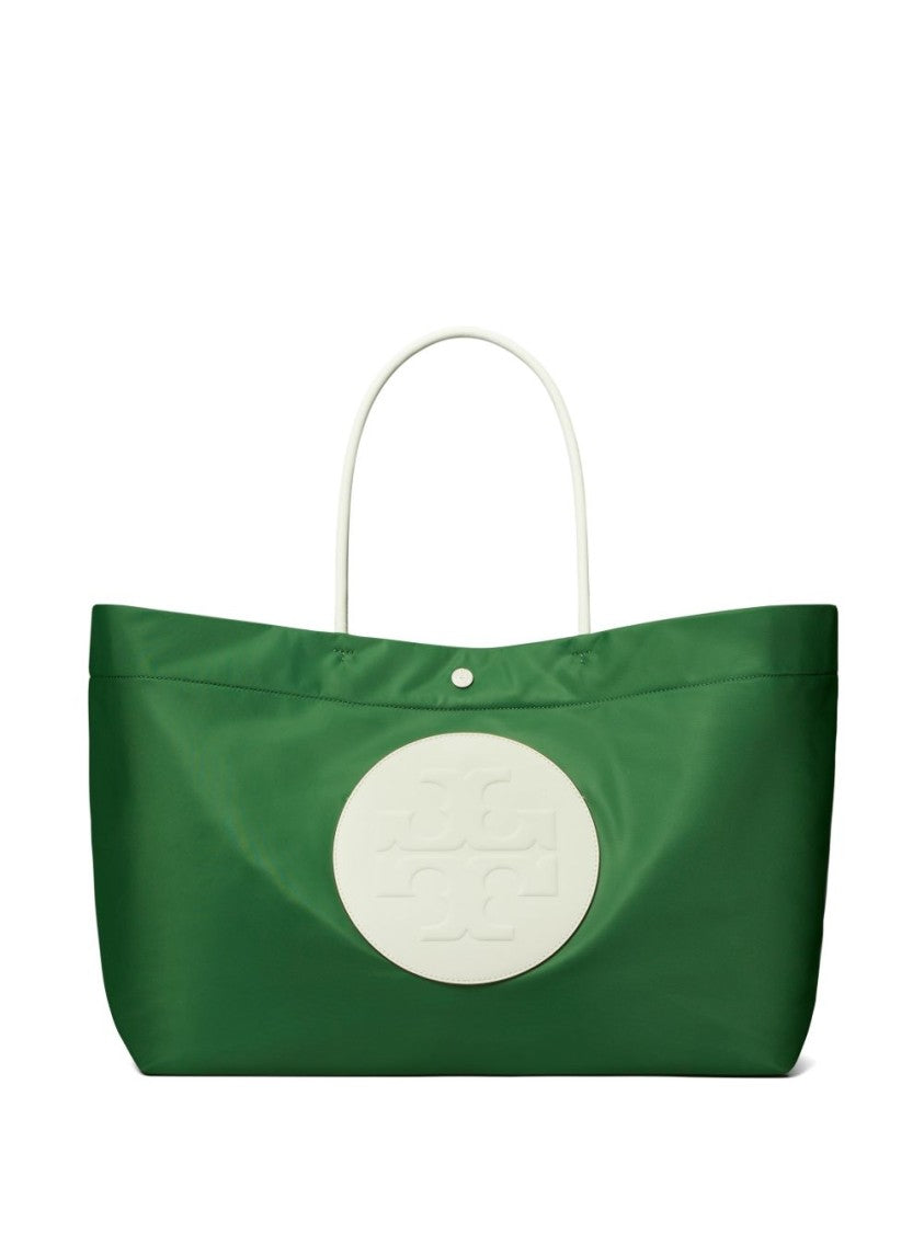 Tory Burch Rectangular Green Tote Bag