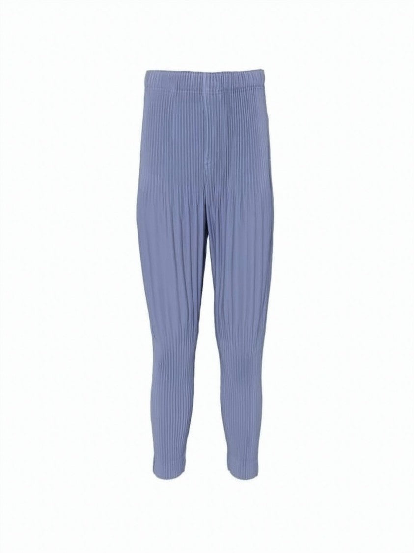 Homme Plissé Issey Miyake Pleated Casual Tapered Pants With Elastic Waistband