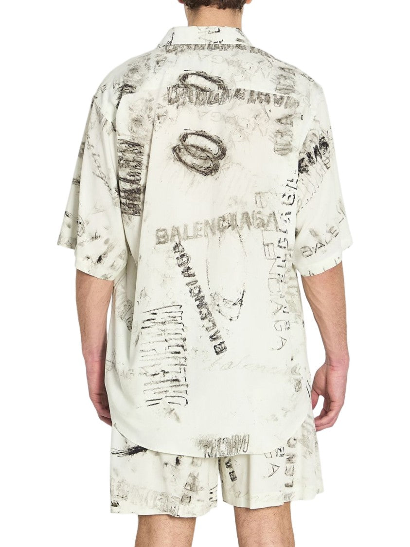 Balenciaga Relaxed Fit Short-Sleeve Shirt