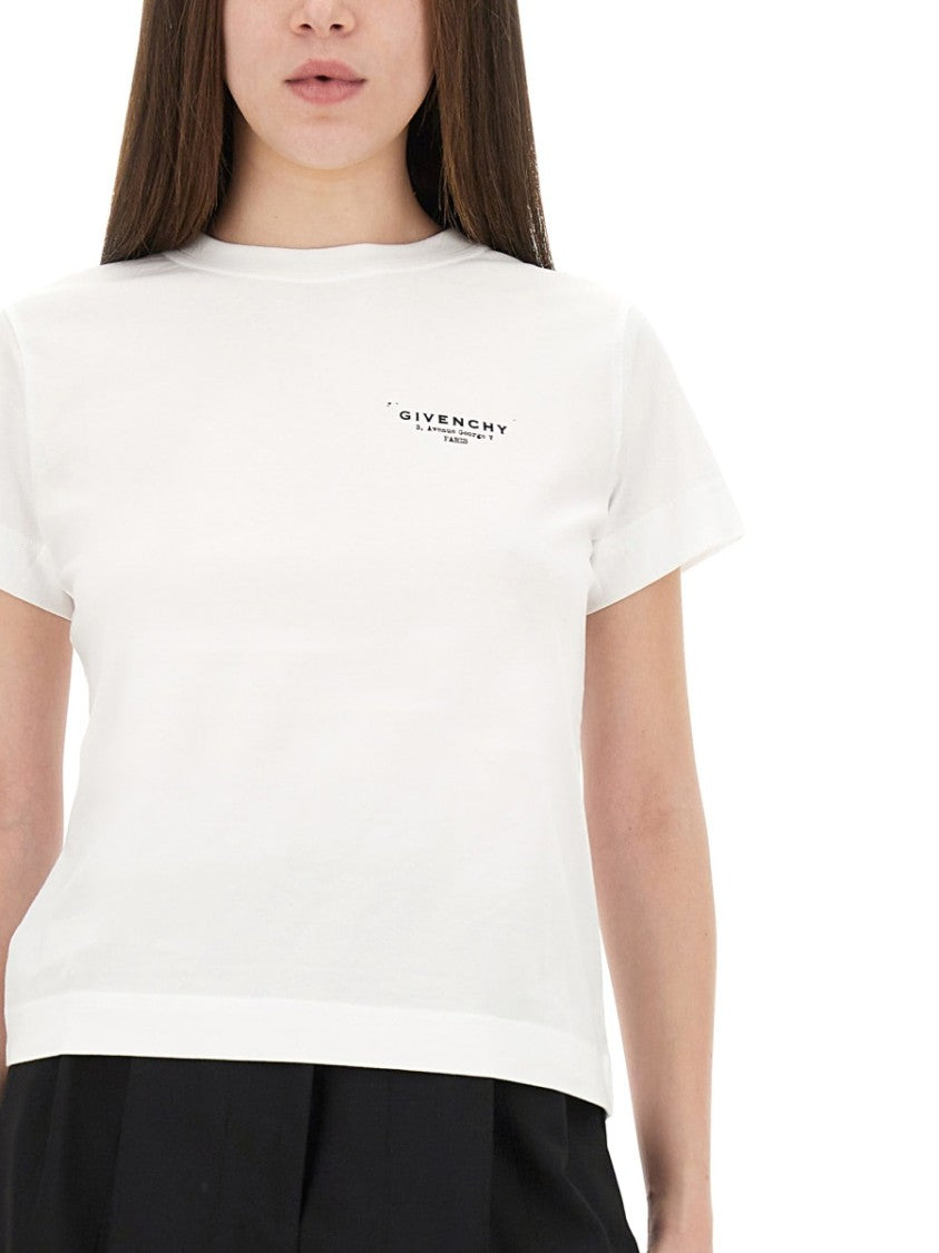 Givenchy Regular Fit Cotton T-Shirt With Logo Design