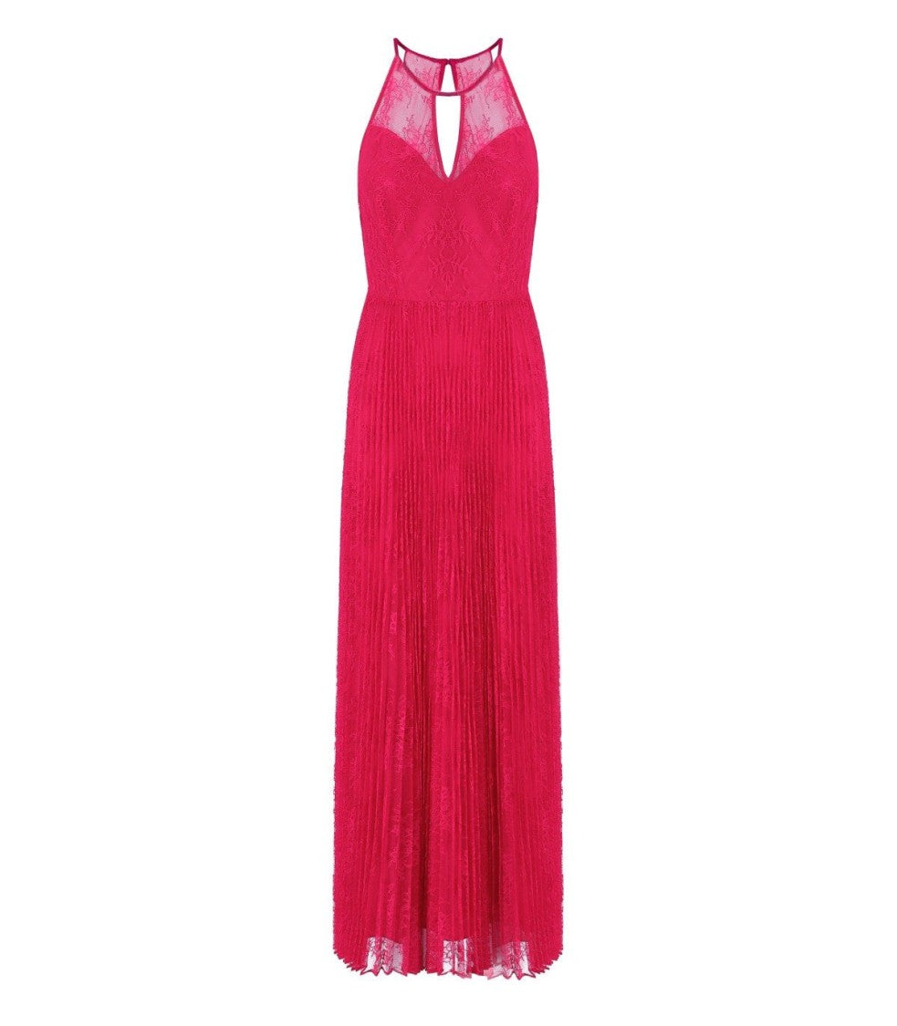 Twin-Set Fuchsia Long Lace Dress