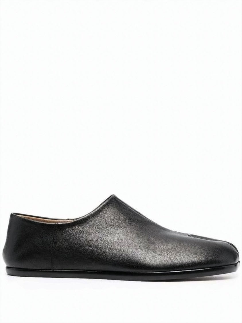 Maison Margiela Minimalist Black Slip-On Shoes