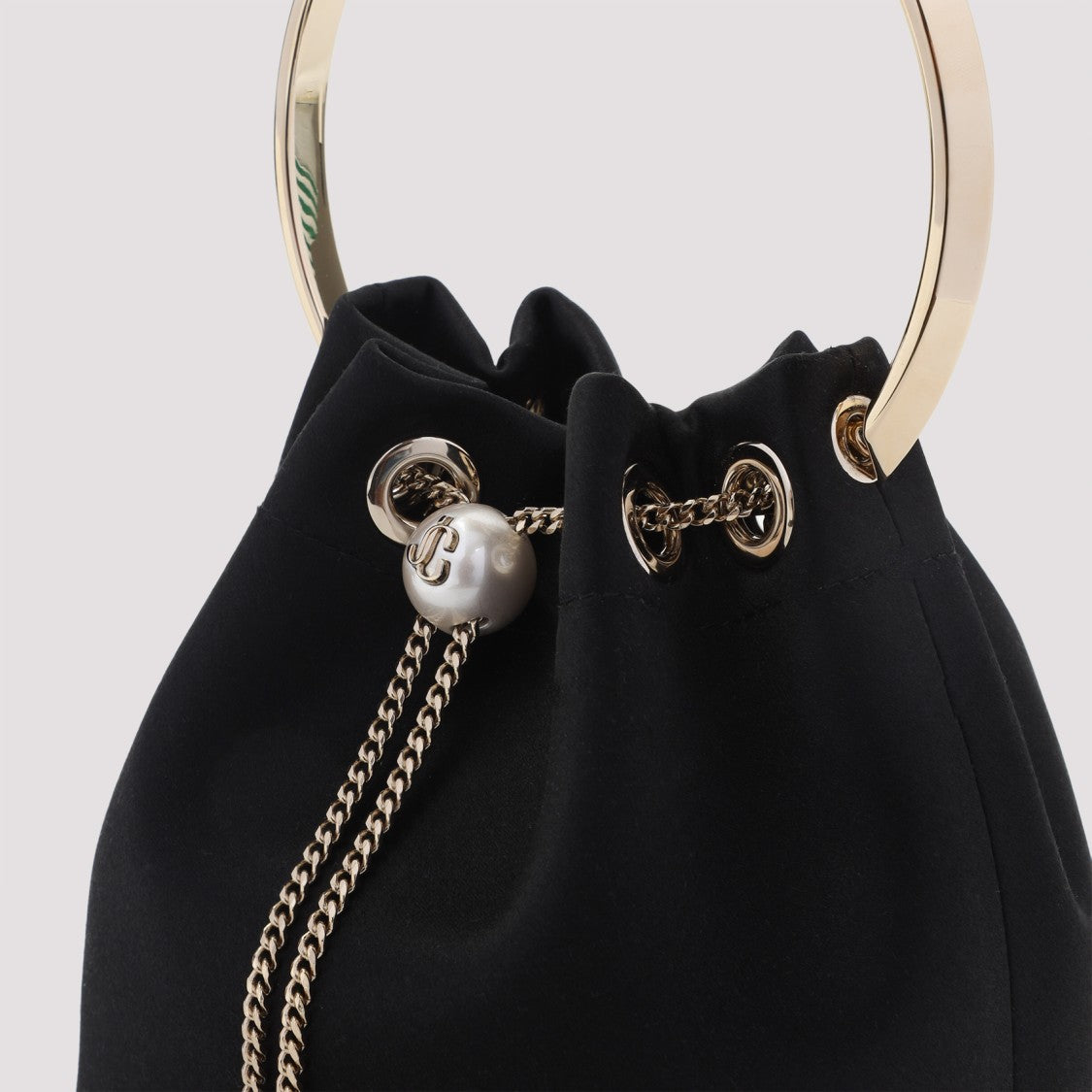Jimmy Choo Bon Bon Black Satin Handbag