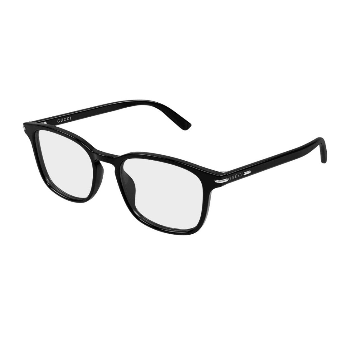 Gucci Black Gg2129o Institutional Logo Acetate Rectangular Sunglasses