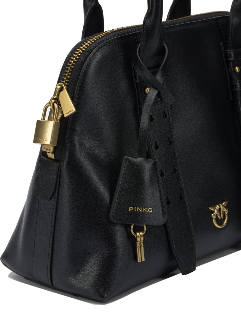 Pinko Black Leather Handbag