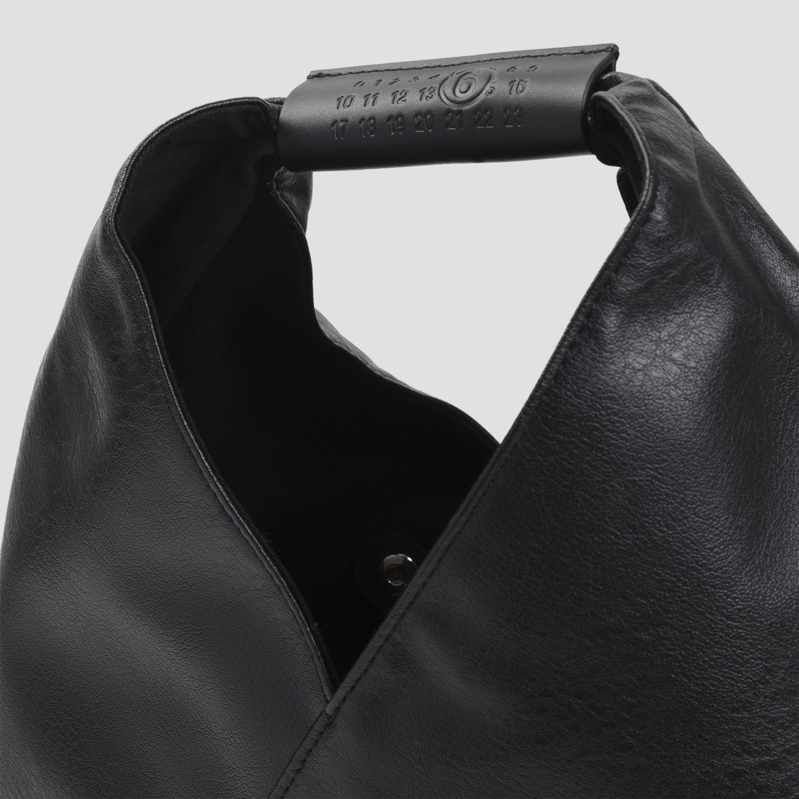 Mm6 By Maison Margiela Triangular Black Bag With Structured Handle
