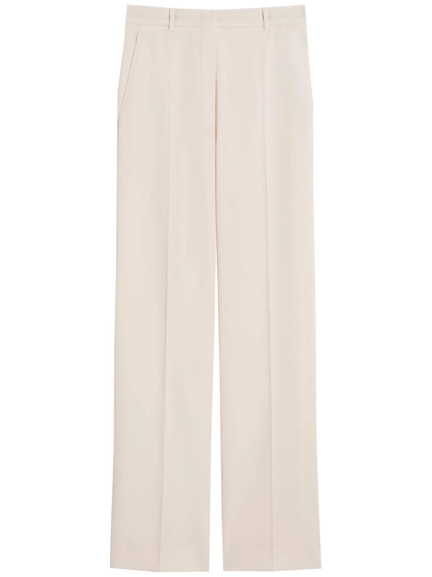 Max Mara Light Beige Quasar Wide-Leg Trousers