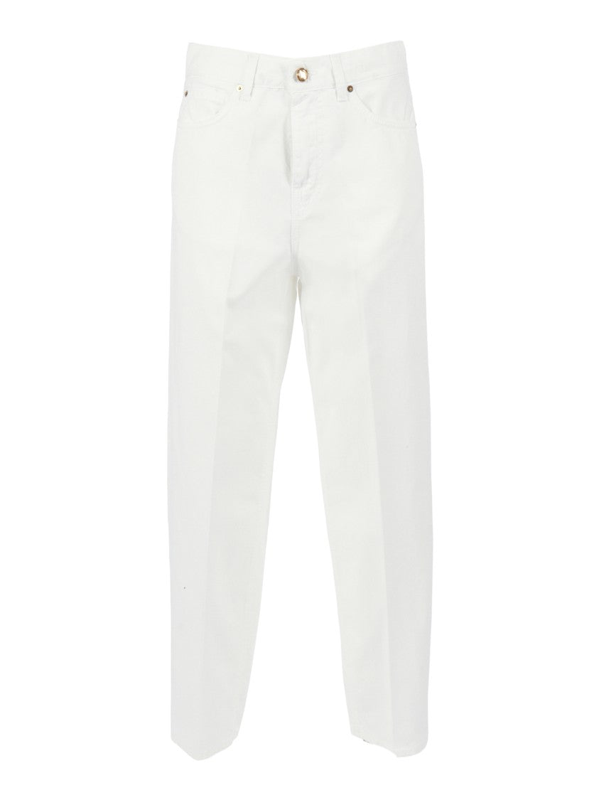 Briglia Tailored Straight-Leg Cotton Pants