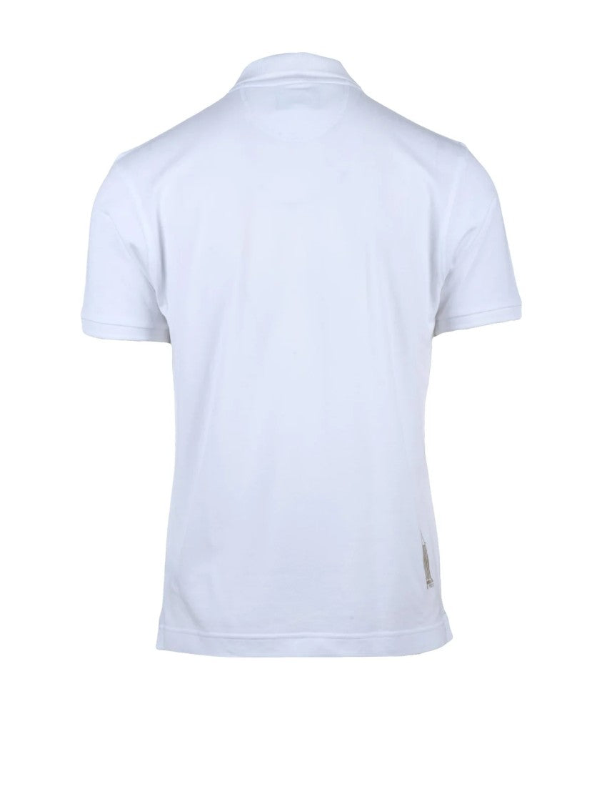 La Martina White Cotton Polo
