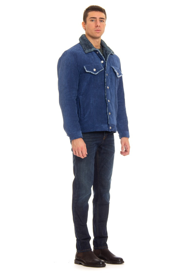 Roberto Collina Denim Trucker With Bear Lining