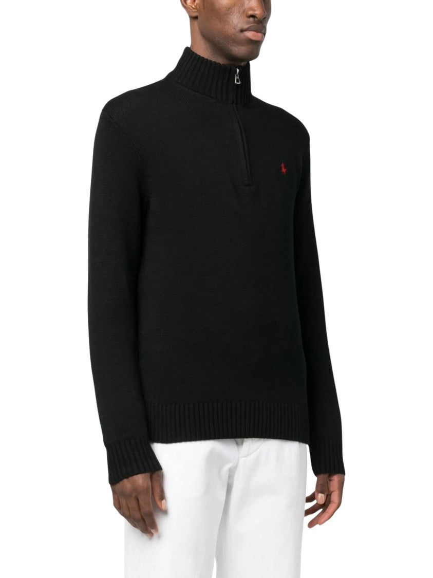Polo Ralph Lauren Long-Sleeve Ribbed Half-Zip Polo Sweater