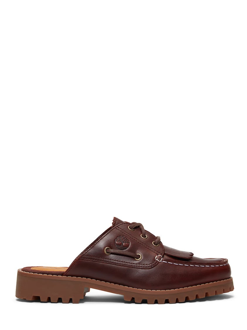 Timberland Rounded Toe Slip-On Brown Flat Shoes