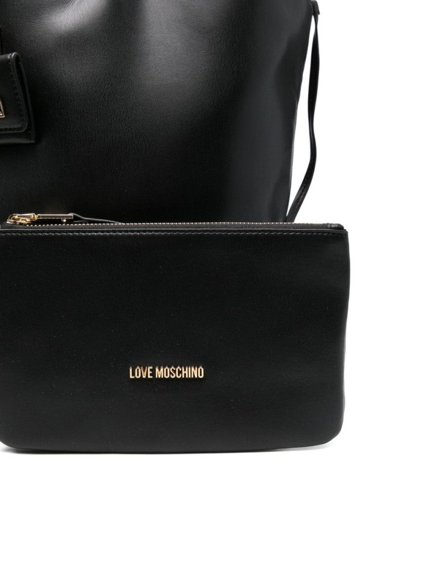 Love Moschino Spacious Minimalist Tote Bag