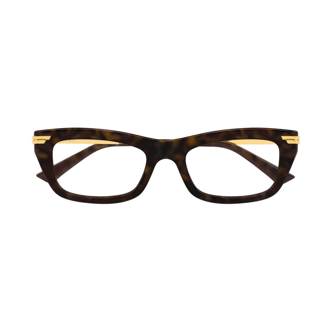 Bottega Veneta Bv1371o Bold Rectangular Tortoiseshell-Patterned Eyeglasses