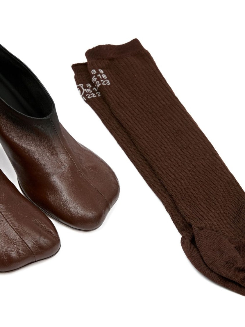 Mm6 By Maison Margiela Court Shoe In Ovine Leather