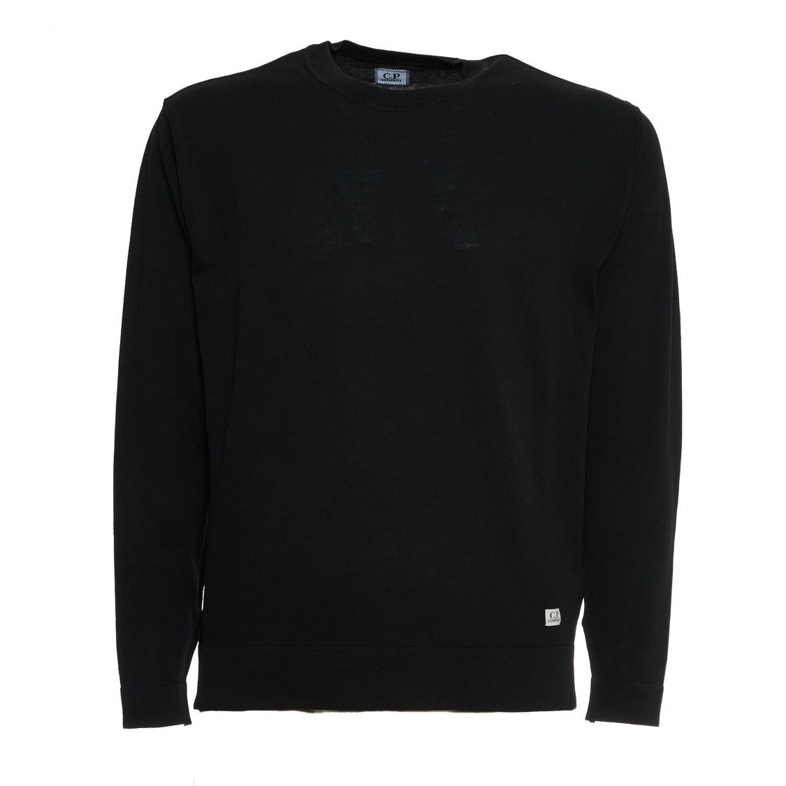 C.P. Company Cotton Crepe Crewneck With Ribbed Details