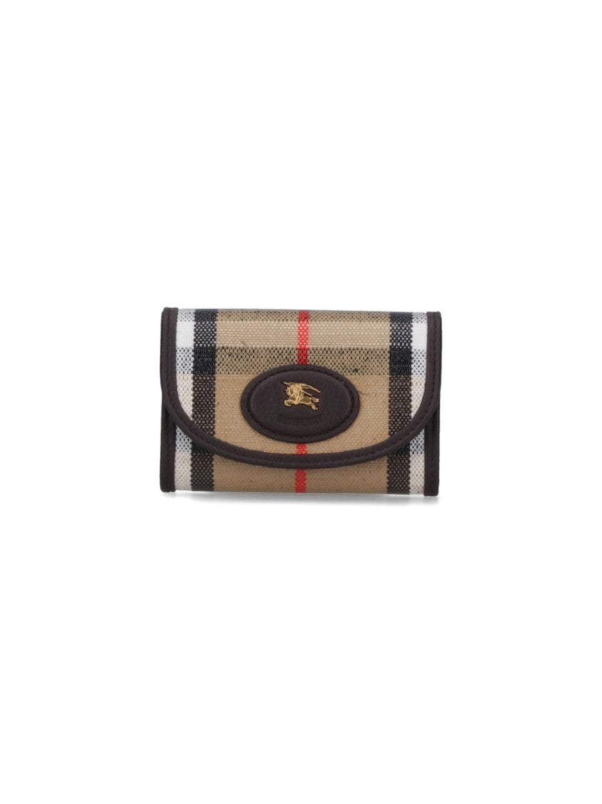 Burberry "Highlands" Wallet With Chain – Beige