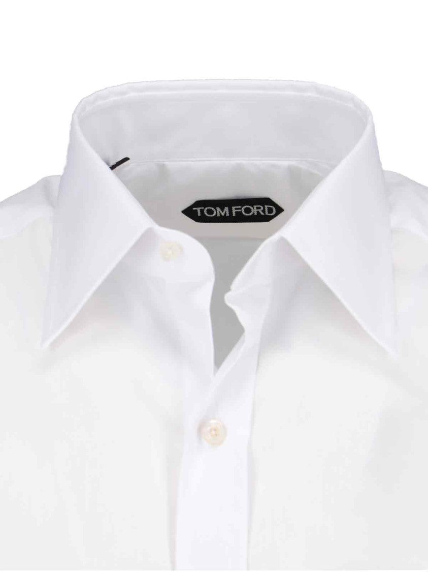 Tom Ford White Slim-Fit Cotton Shirt