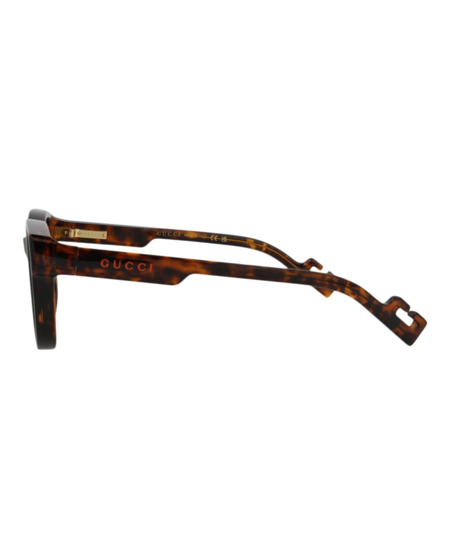 Gucci Round-Frame Tortoiseshell Sunglasses With Gradient Lenses