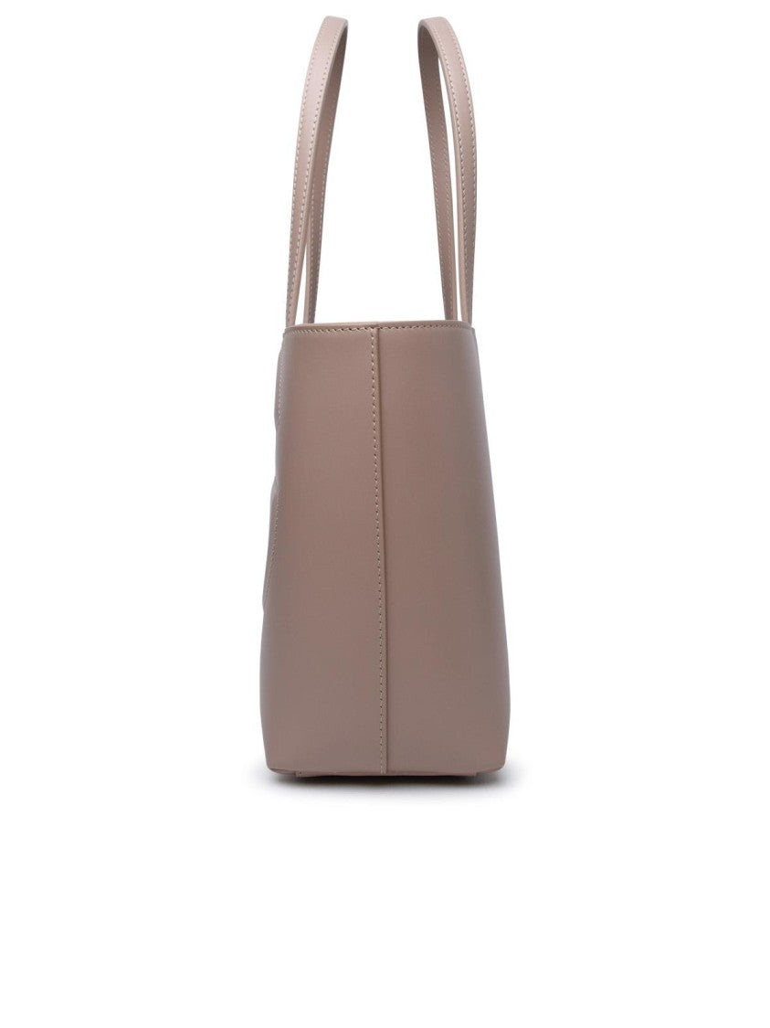 Dolce & Gabbana Small 'Dg' Shopping Bag In Powder Calf Leather