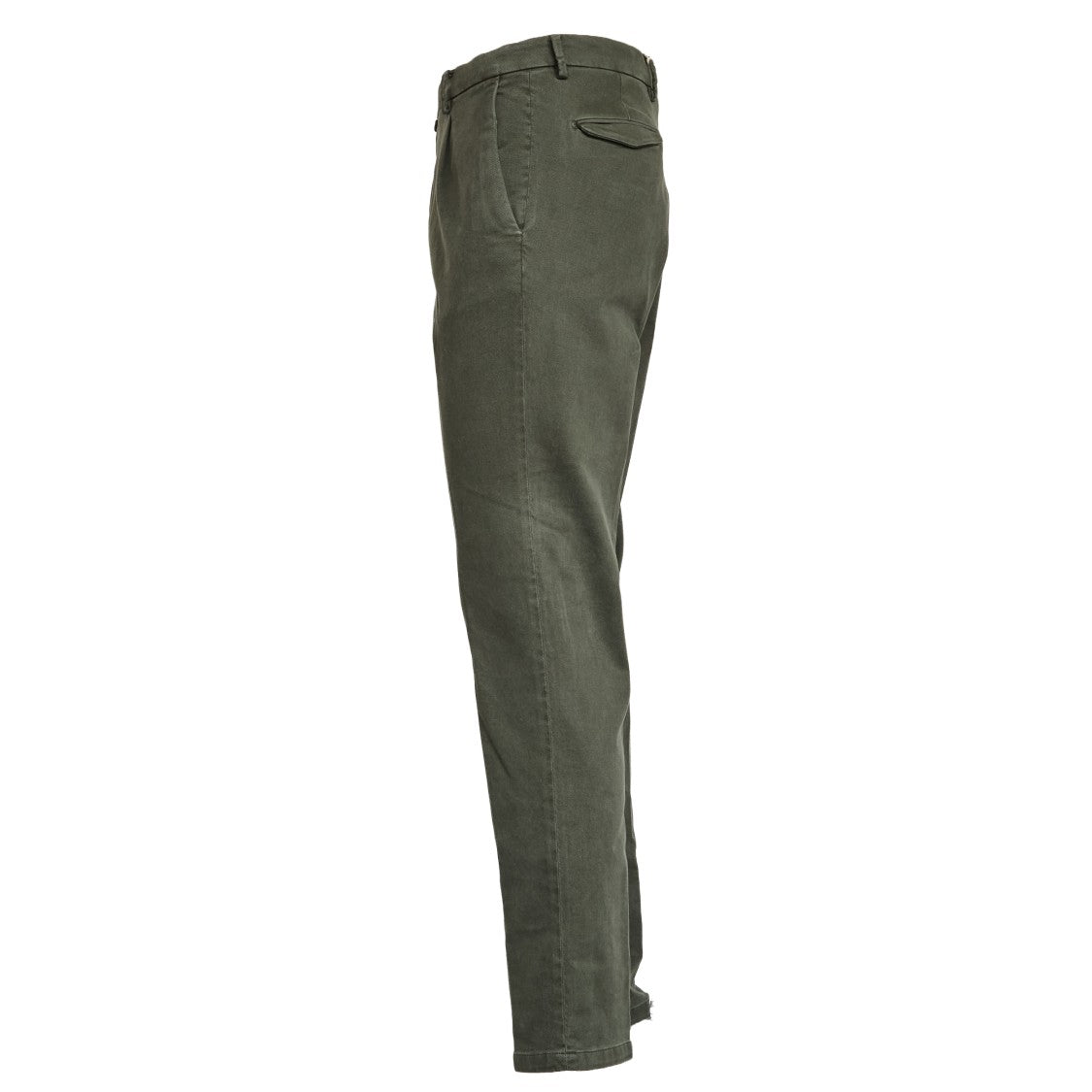 Briglia Military Green Tencel Easy Fit Trousers