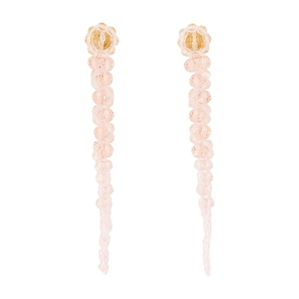 Simone Rocha Drip Earrings - Crystal - Pink