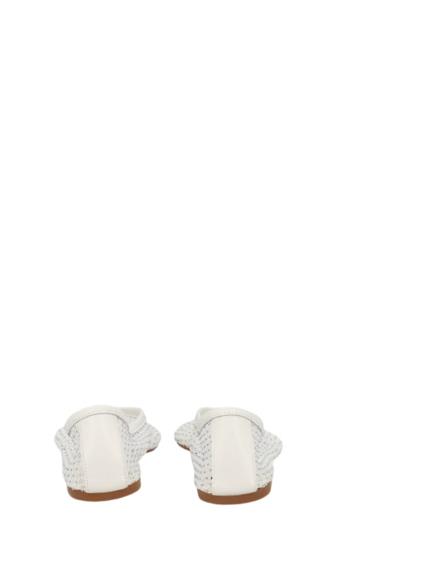 Senso Woven Mesh Flats With Leather Trim And Modern Appeal