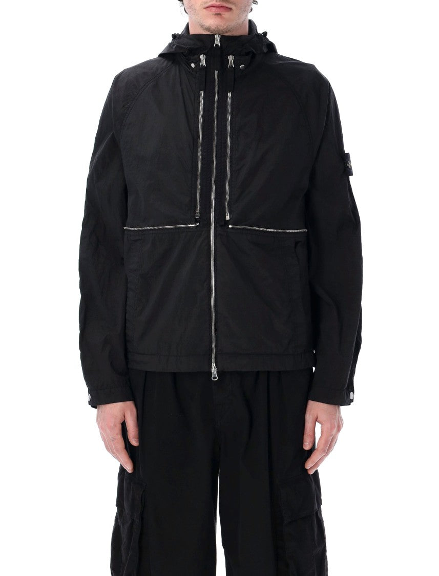 Stone Island Convertible Jacket/Vest With Iridescent Finish