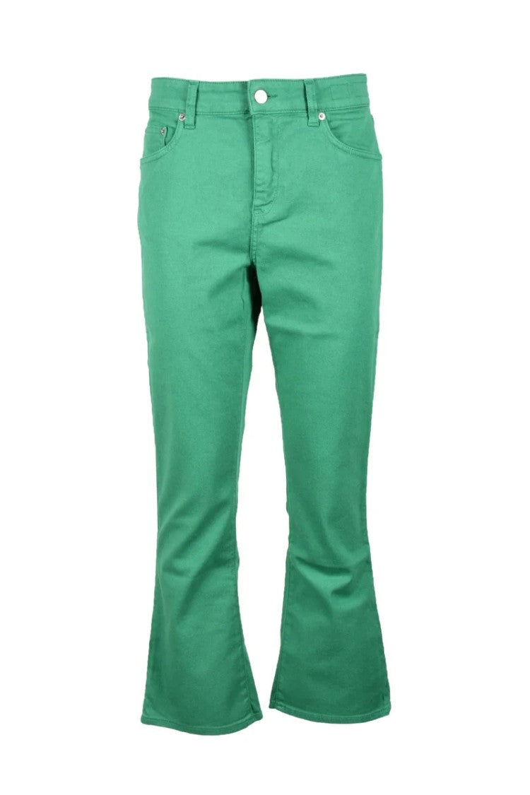 Department 5 Green Mid-Rise Stretch Jeans