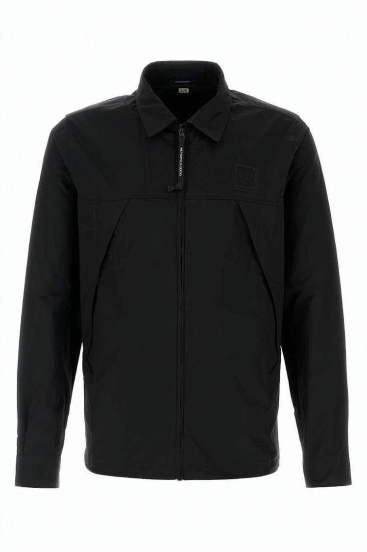 C.P. Company Gabardine Zip-Up Overshirt With Classic Collar