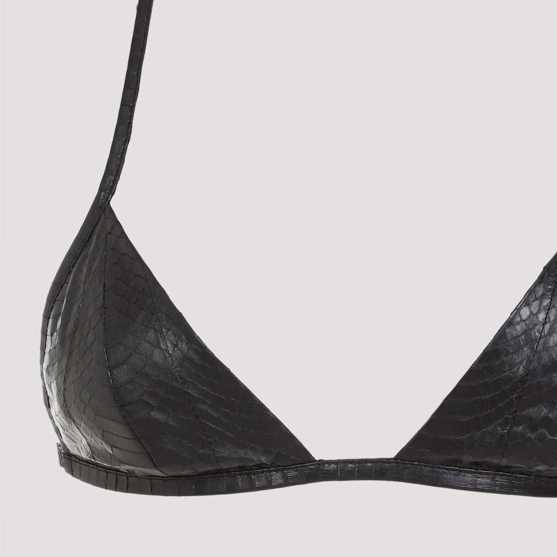 Rick Owens Black Snake Leather Top