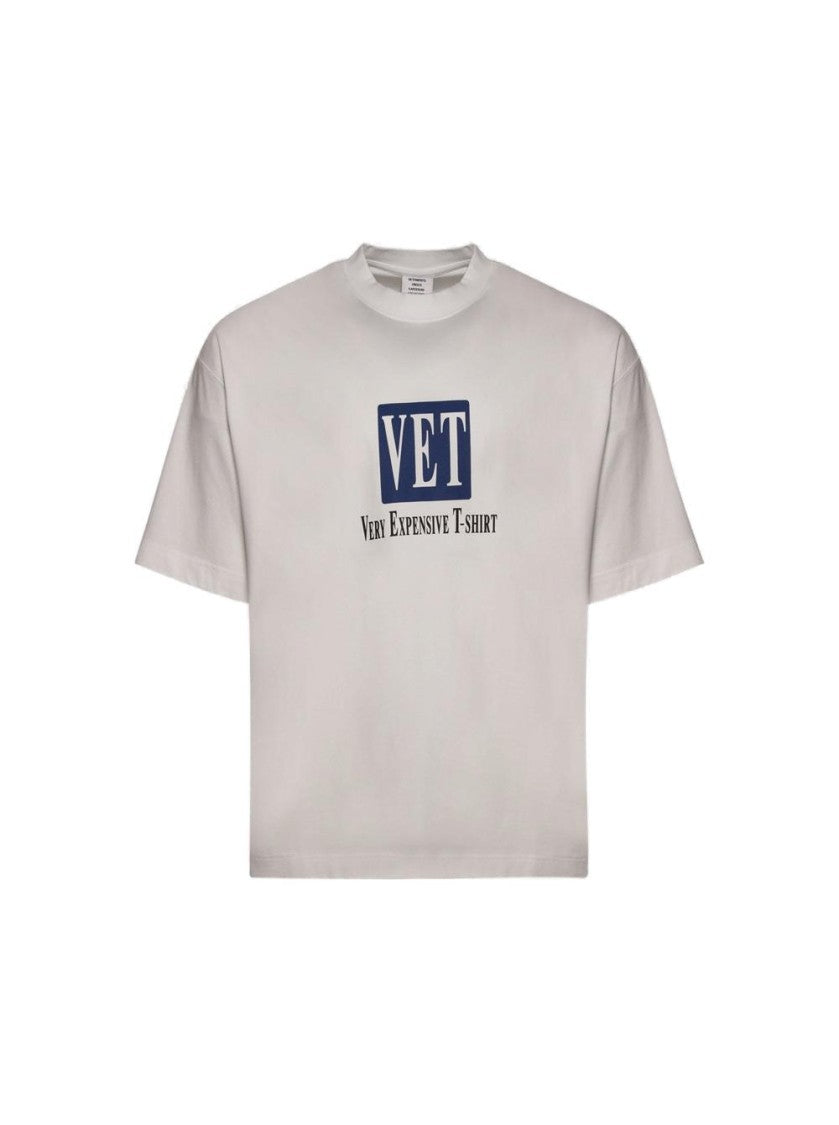 Vetements Vet Cropped Boxy Tee White