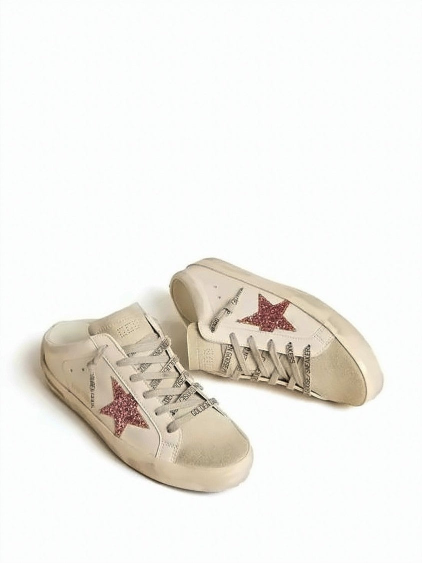 Golden Goose Slip-On Sneakers With Glittery Star Detail