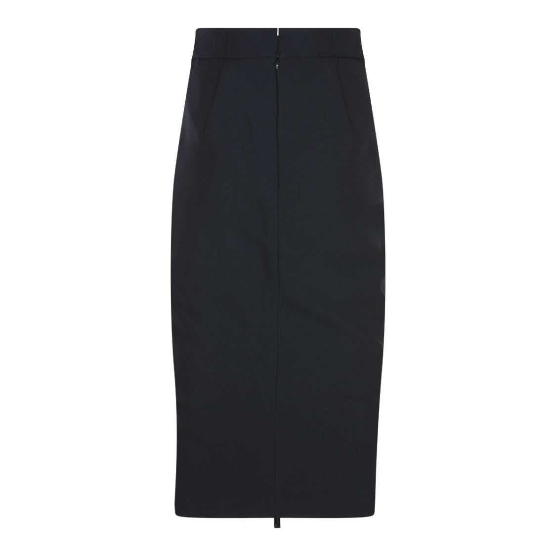 Elisabetta Franchi Fitted Midi Skirt With Modern Zip Details