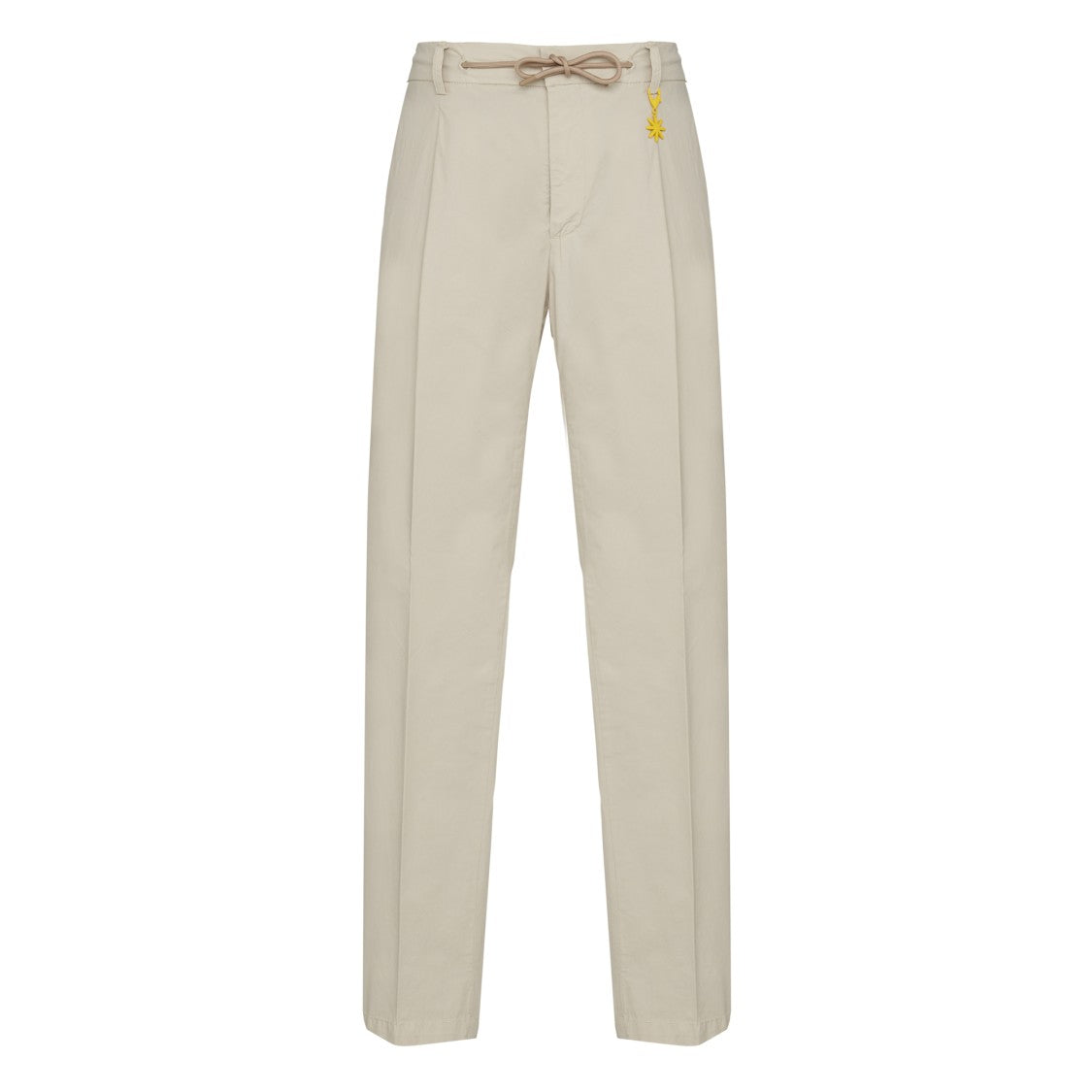 Manuel Ritz Brushed Wool-Blend Drawstring Waist Straight-Leg Pants