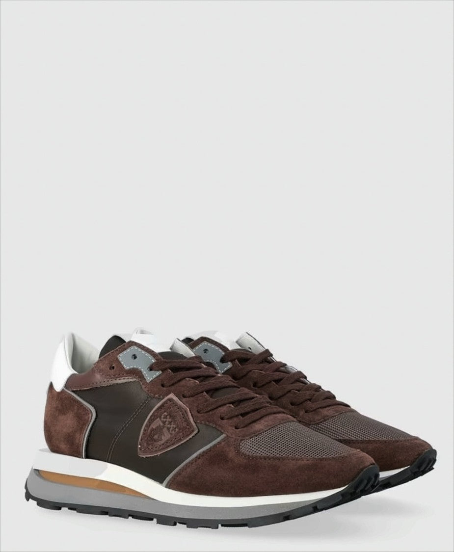 Philippe Model Tropez Haute Low Sneakers With Suede